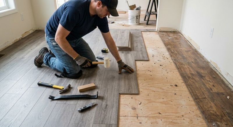 Laminate Floor Installation in Coventry, RI