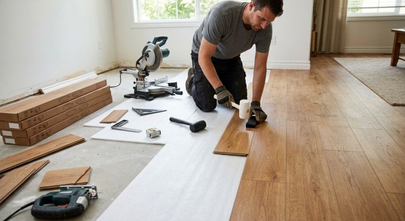 Laminate Floor Replacement in Johnston, RI