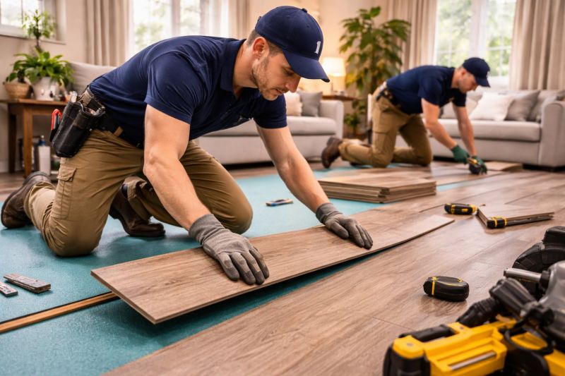 Laminate Floor Replacement in Tiverton, RI