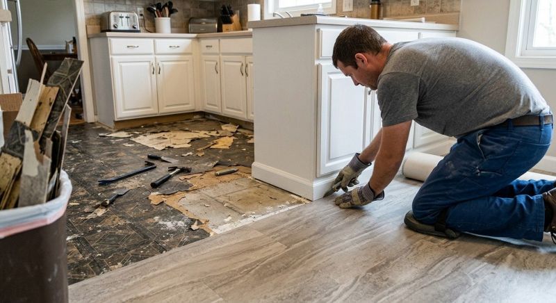 Linoleum Floor Installation in Dighton, MA