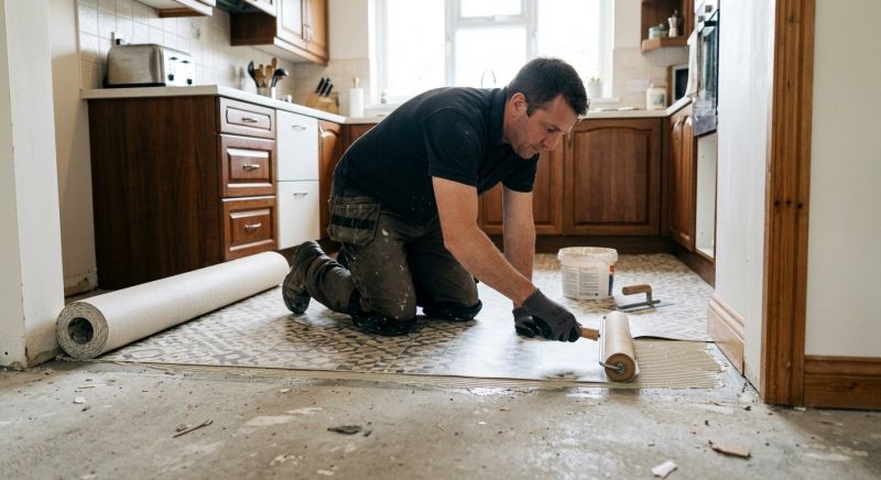 Linoleum Floor Installation in Little Compton, RI
