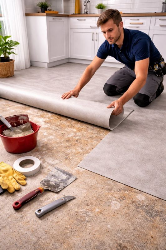 Linoleum Floor Installation in South Dartmouth, MA