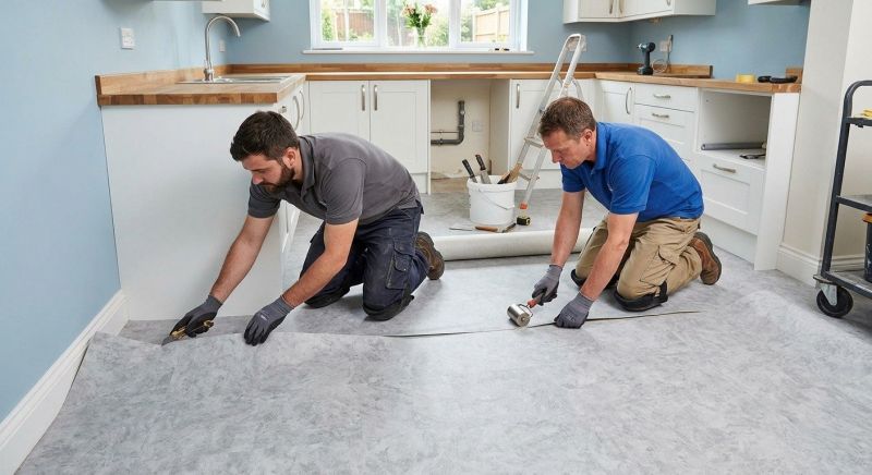 Sheet Linoleum Installation in Tiverton, RI