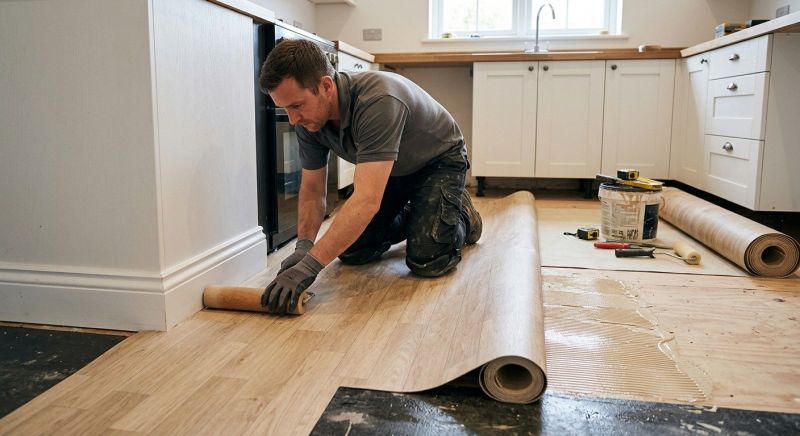 Sheet Linoleum Installation in Marion, MA