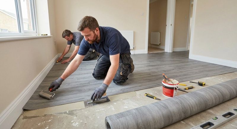 Sheet Linoleum Installation in Taunton, MA