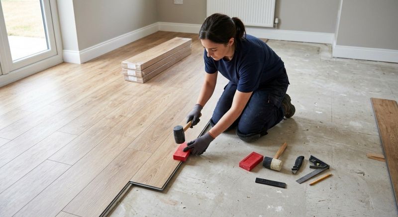 Vinyl Plank Floor Installation in Tiverton, RI